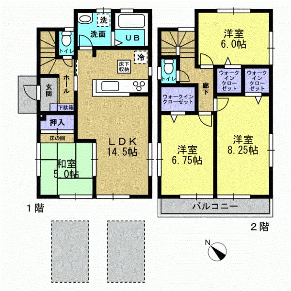 Floor plan. 31,800,000 yen, 4LDK, Land area 120.1 sq m , Building area 96.04 sq m storage rich interior