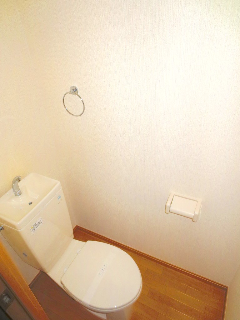 Toilet. It is the room with a clean