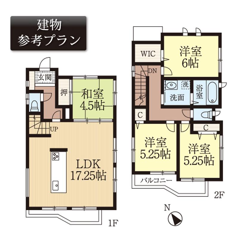 Building plan example (floor plan). <Building plan example> Building price ・  ・ 13 million yen (tax included), Building area ・  ・ 92.54 sq m