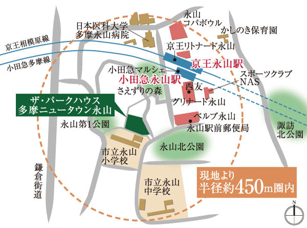 Other. To "Gurinado Nagayama" in front of the station is, Including "Seiyu", Matching specialty stores and restaurants, Enhance food and beverage outlets and shops before wicket. Also, It increases the sense of security because the university hospital is also a nearby station. (Nagayama around illustrations map)