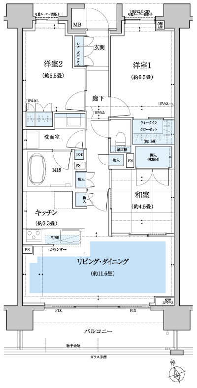 Floor: 3LDK + WIC, the occupied area: 72.08 sq m, Price: 35,780,000 yen (plan), now on sale