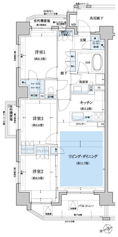 Floor: 3LDK + WIC + SIC, the occupied area: 75.08 sq m, Price: 35,980,000 yen, now on sale