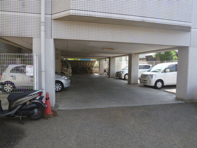 Parking lot. Covered parking