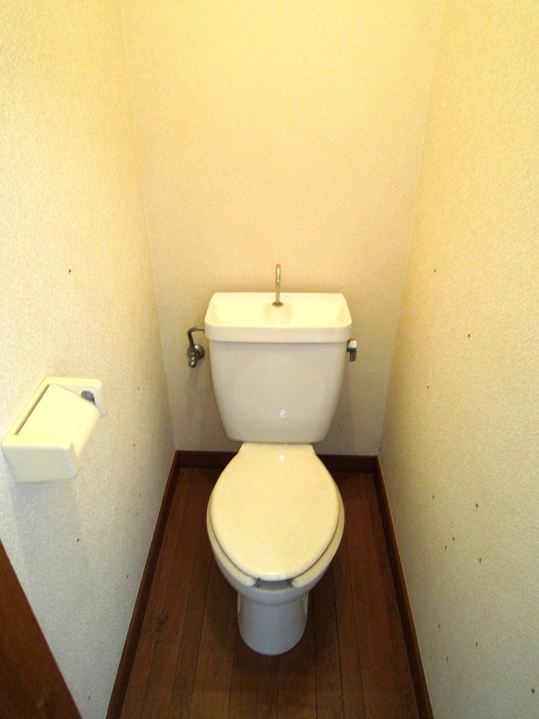 Toilet. It is the room with a clean