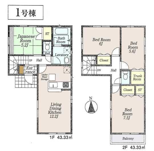 Floor plan. 31,800,000 yen, 4LDK, Land area 100.67 sq m , Building area 86.66 sq m floor plan