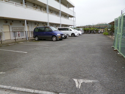 Parking lot. A quiet residential area