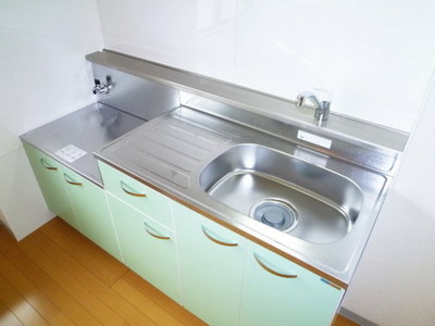 Kitchen. Easy to cooking a gas stove can be installed