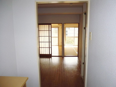 Living and room. Appearance from the front door