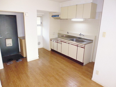 Living and room. Spread of dining kitchen