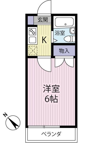 Floor plan. Price 3.5 million yen, Footprint 16.9 sq m