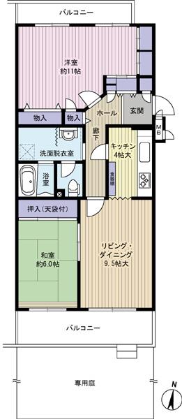 Floor plan. 2LDK, Price 19.9 million yen, Occupied area 81.87 sq m , Balcony area 17.21 sq m Heisei 25 years the end of November in the House have been cleaned.