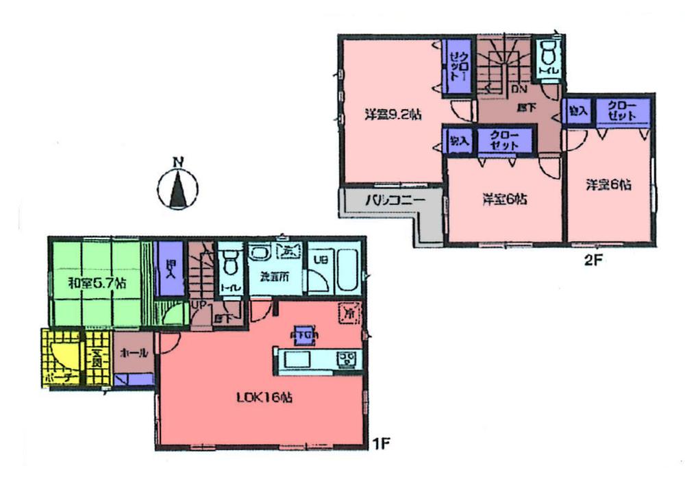 Floor plan. 37,800,000 yen, 4LDK, Land area 144 sq m , Building area 101.24 sq m
