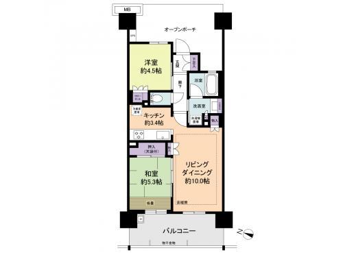 Floor plan. Barrier-free 						 / 							Bicycle-parking space 						 / 							Pets Negotiable 						 / 							Delivery Box 						 / 							Bike shelter