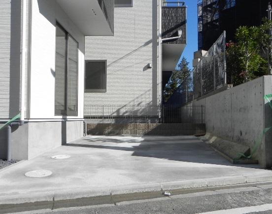 Parking lot. Spacious car space