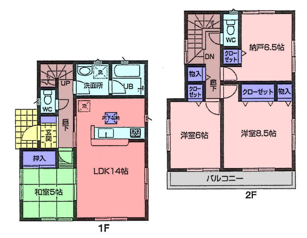 Floor plan. 39,800,000 yen, 4LDK, Land area 116.01 sq m , Building area 93.15 sq m