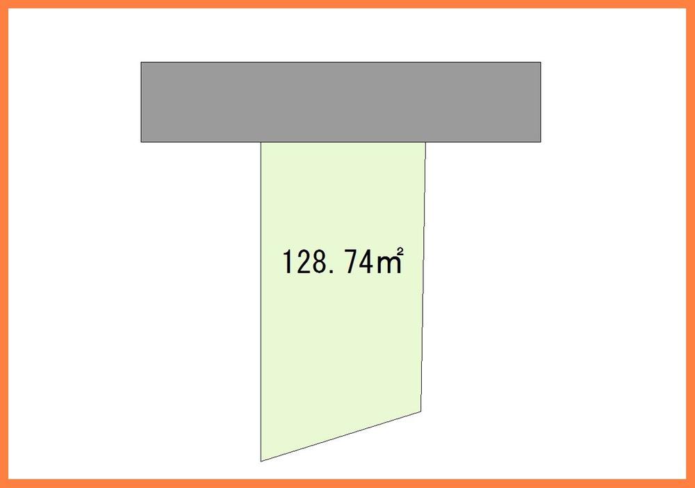 Compartment figure. Land price 39,800,000 yen, Land area 128.74 sq m