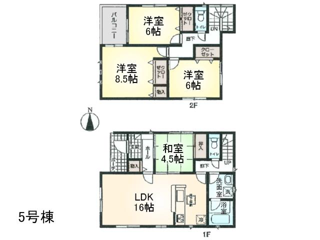 Floor plan. 36,800,000 yen, 4LDK, Land area 138.88 sq m , Building area 99.63 sq m