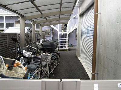 Other common areas. bicycle parking space