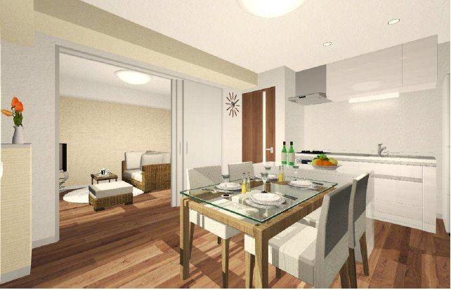 Living. 5 Kaikaku room, View is good.  Renovation of attention by the interior coordinator.  The field situation, There is the case that specifications may be changed.