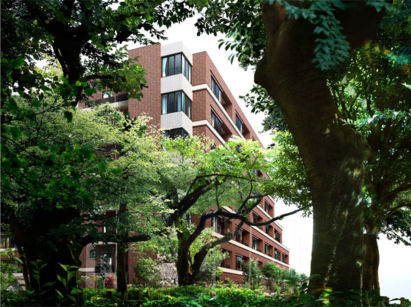 Buildings and facilities. Yamate, Live a trump card. The city has continued to defend tranquility to the hill. In the land of even leafy shade overlooking the Sugamo park where people spend the time of rest now, We have to create a life that aims to a new permanent residence. In addition, since it fulfills the lives of permanent residence, We plan to choose the land of the hill above sea level about 25m is located in the ground of Hongodai land and Shiroyamadai land. (Exterior view)