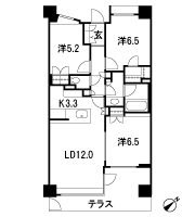 Floor: 3LDK + WIC, the area occupied: 71.7 sq m, Price: 58,900,000 yen (tentative)