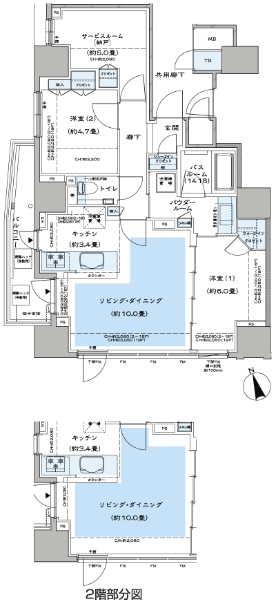 Floor: 2LD ・ K + S (service Room [Storeroom] ) + WIC (walk-in closet) + SIC (shoes closet), the occupied area: 67.58 sq m, Price: TBD