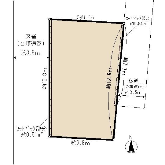 Compartment figure. Land price 65 million yen, Land area 95.68 sq m