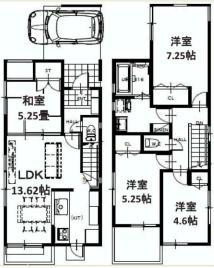 Floor plan. 54,800,000 yen, 4LDK, Land area 80.95 sq m , Building area 93.55 sq m