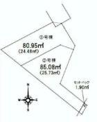 Compartment figure. 51,800,000 yen, 2LDK+2S, Land area 85.08 sq m , Building area 79.57 sq m