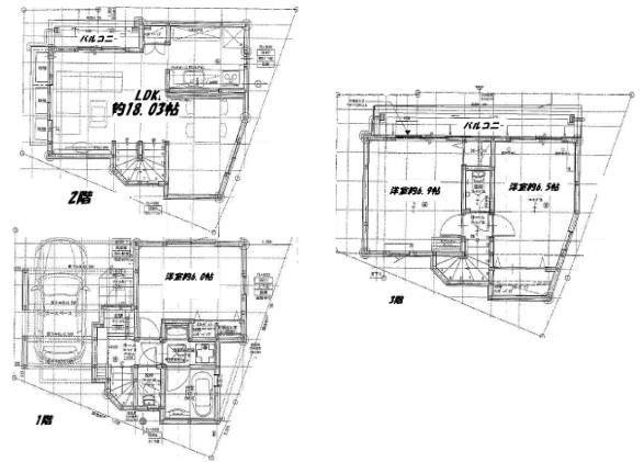 Floor plan. 49,850,000 yen, 3LDK, Land area 52.94 sq m , Building area 92.17 sq m