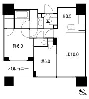 Floor: 2LD ・ K + WIC (walk-in closet), the occupied area: 54.84 sq m, Price: TBD