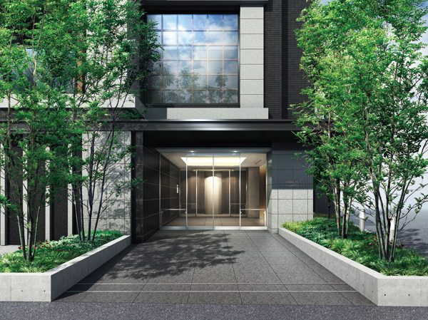 Features of the building.  [entrance] In order to meet the diverse lifestyles of those who live in the city center, "Central Place Minamiotsuka" is incorporating the ingenuity and commitment to one House one House, It has produced a private space full of relaxation. (Rendering)