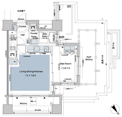 Floor: 1LDK, occupied area: 41.98 sq m, Price: TBD