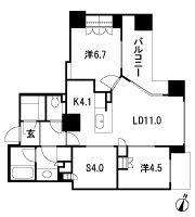 Floor: 2LDK + S + SIC, the occupied area: 70.31 sq m