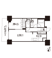 Floor: 1LDK, occupied area: 42.04 sq m