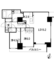 Floor: 2LDK + SIC, the area occupied: 68.7 sq m