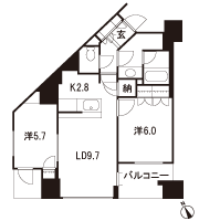 Floor: 2LDK + N, the occupied area: 56.76 sq m, Price: 59,900,000 yen ・ 68,900,000 yen, now on sale