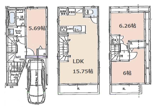 Compartment figure. Land price 30,200,000 yen, Land area 48.7 sq m