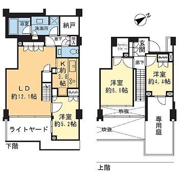Floor plan. 3LDK + 2S (storeroom), Price 68,500,000 yen, Occupied area 84.85 sq m , Balcony area 7.25 sq m
