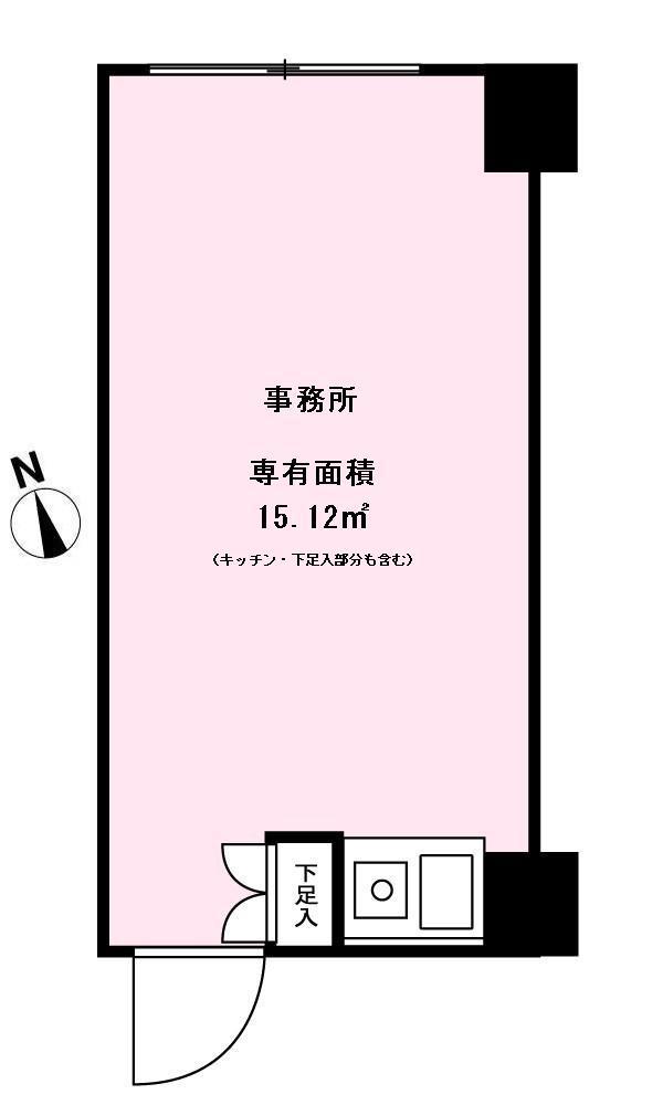 Floor plan. Price 9 million yen, Occupied area 15.12 sq m