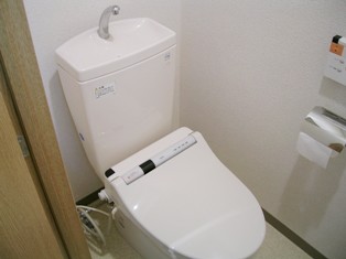 Toilet. Washlet is easy to use remote-control.