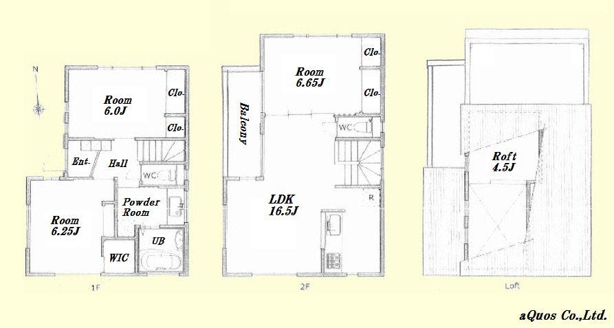Floor plan. 48,800,000 yen, 3LDK, Land area 81.64 sq m , Building area 84.65 sq m