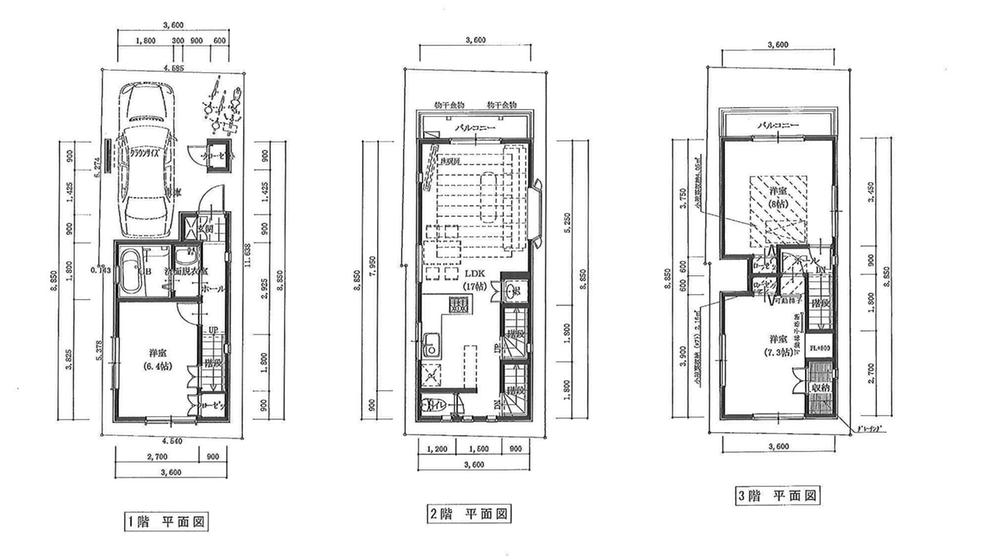Floor plan. 51,800,000 yen, 3LDK, Land area 53.39 sq m , Building area 83.16 sq m