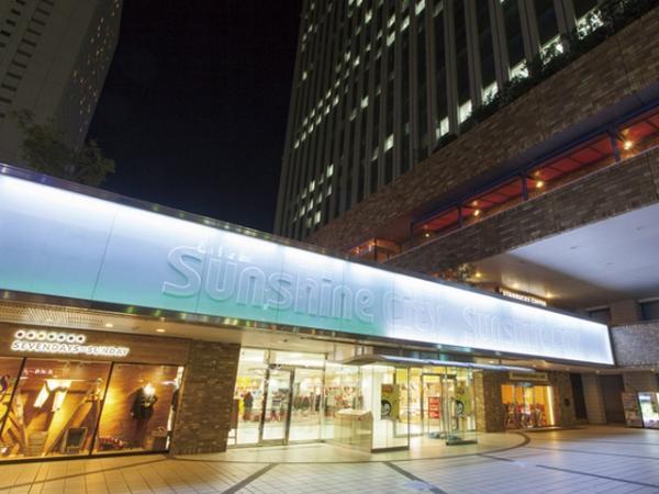 Streets around. In the evening 10m to Sunshine City will be lit up in beautiful