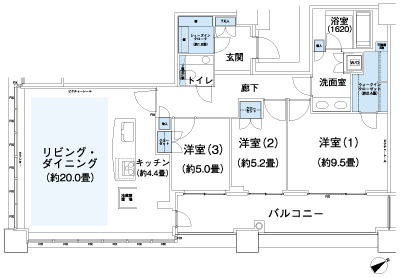 Floor: 3LDK + WIC + SIC, the occupied area: 108.27 sq m, Price: 158 million yen, currently on sale