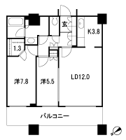 Floor: 2LDK + WIC, the occupied area: 66.36 sq m, Price: 64,980,000 yen, now on sale