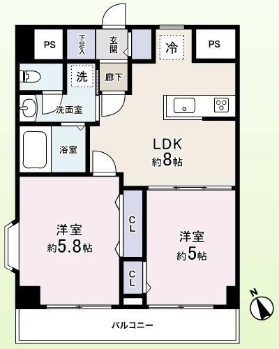 Floor plan. 8th floor southwest angle room! It is with furniture