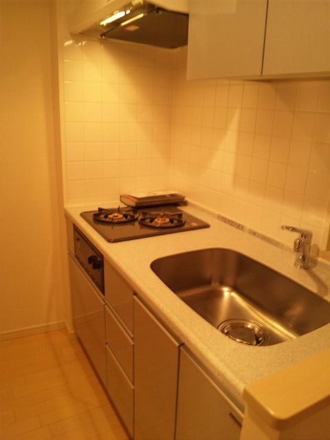 Kitchen.  [kitchen]  ・ Two-burner gas stove system Kitchen