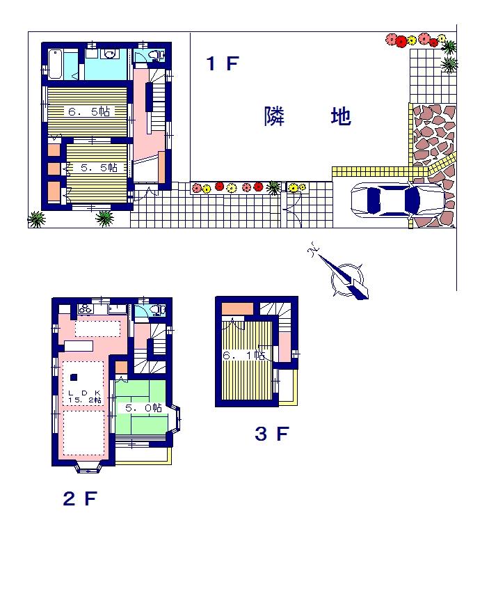 Floor plan. 46,800,000 yen, 4LDK, Land area 87.02 sq m , Building area 98.24 sq m