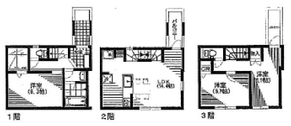 Building plan example (floor plan). Building plan example (D No. land), Building price 13,900,000 yen, Building area 77.82 sq m